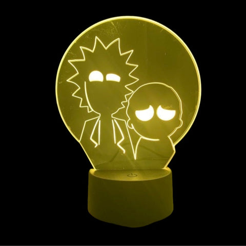 Lampe LED 3D Rick et Morty Shadow - Rick et Morty