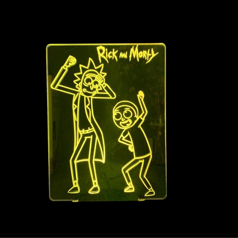 Lampe LED 3D Dancing - Rick et Morty