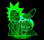 Lampe LED 3D Rick et Morty Grimace - Rick et Morty